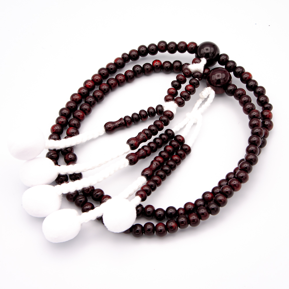 紫檀 数珠 尺2寸（特大・男性向け） 木 綿房 創価学会念珠 | 【公式